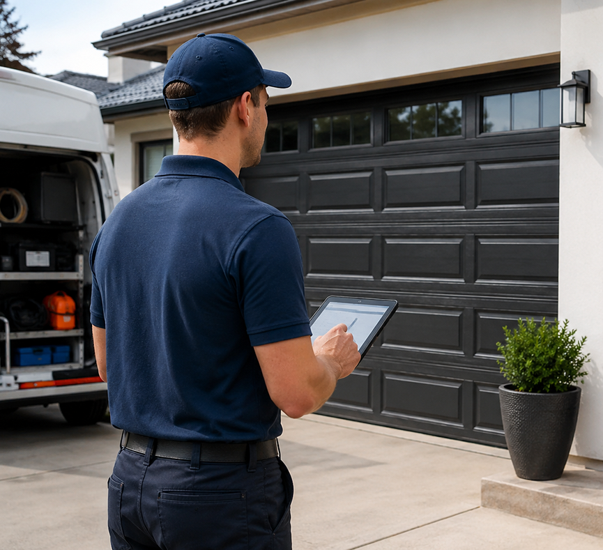Booking garage door service