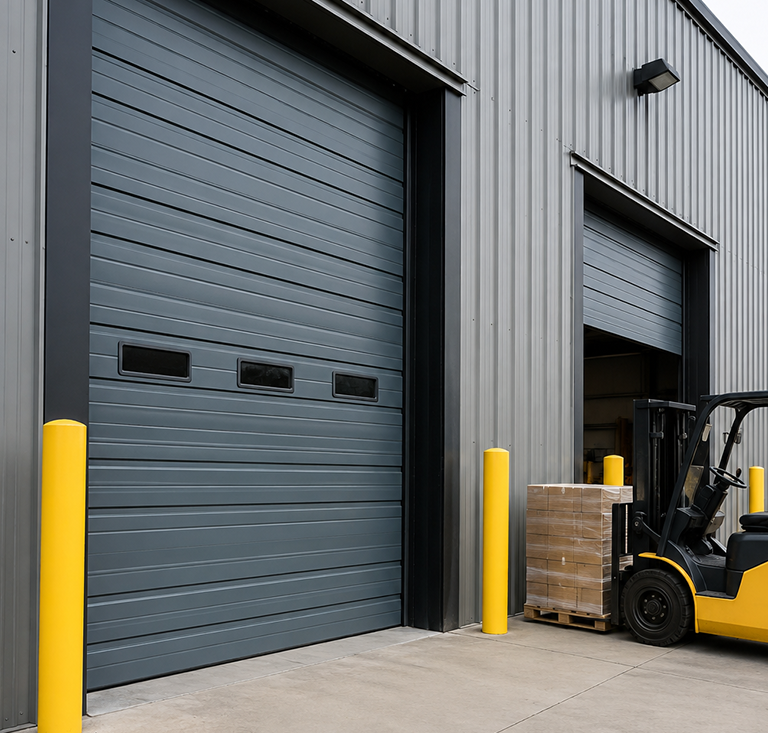 Commercial garage door installation in Greenwood Indiana