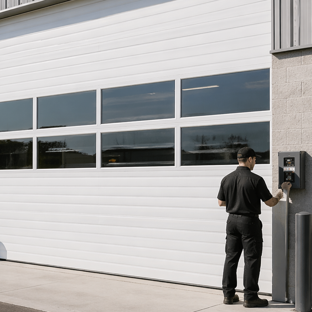 Commercial garage door