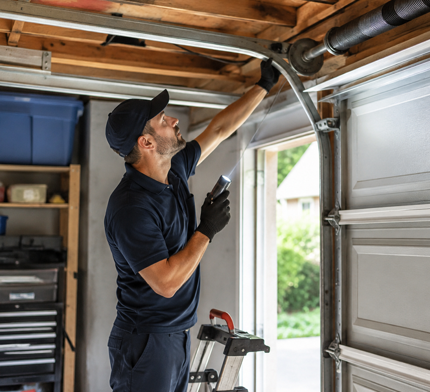 Garage door inspection and diagnosis
