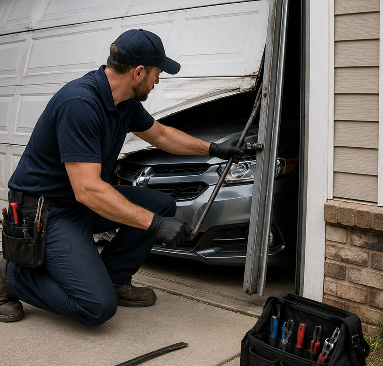 Emergency garage door repair service in Greenwood Indiana