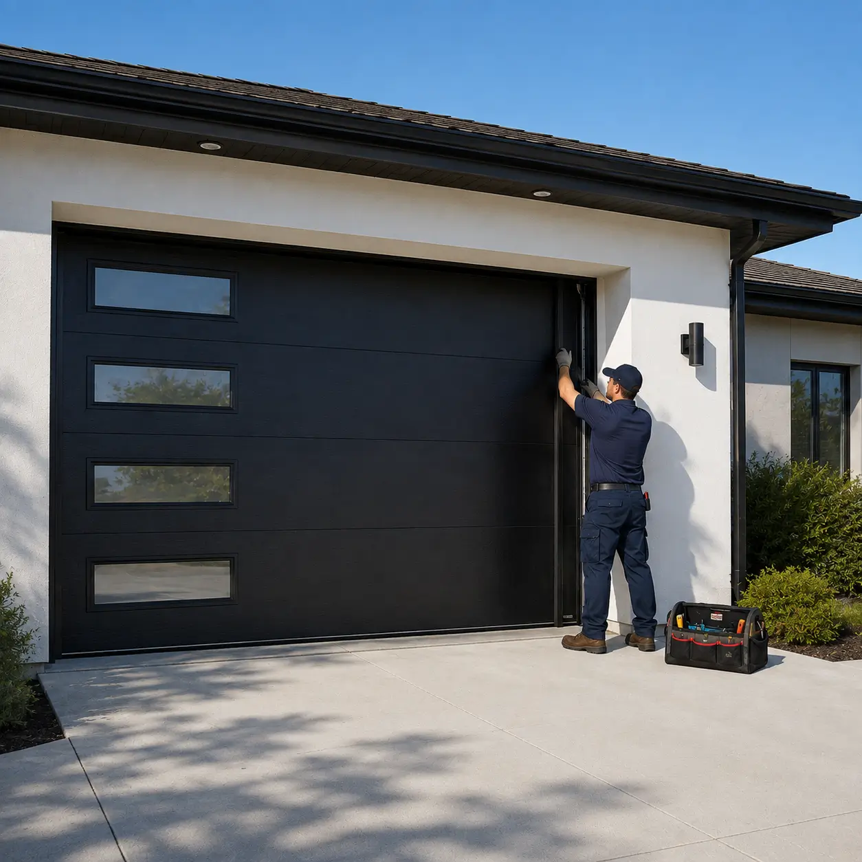 Residential garage door