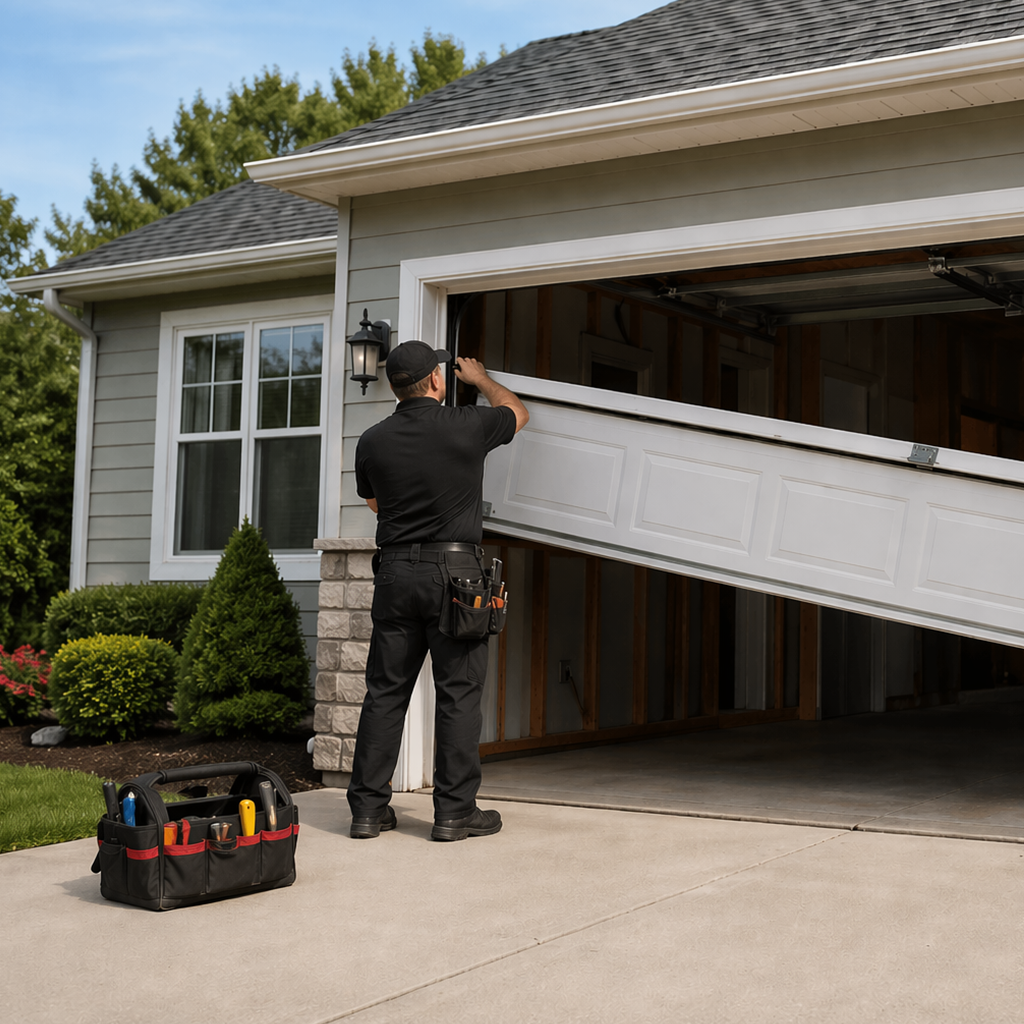 Garage door installation