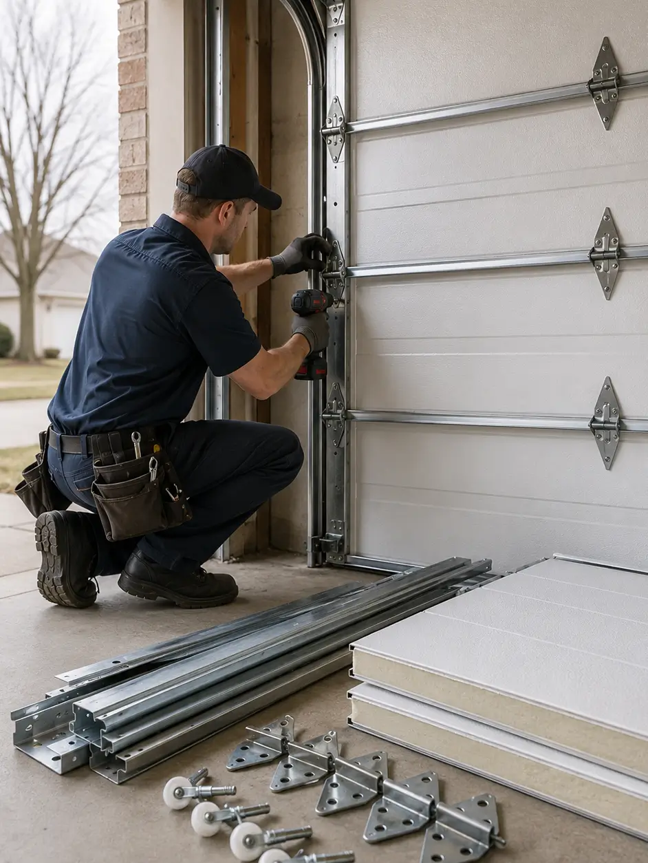 Professional garage door parts replacement service