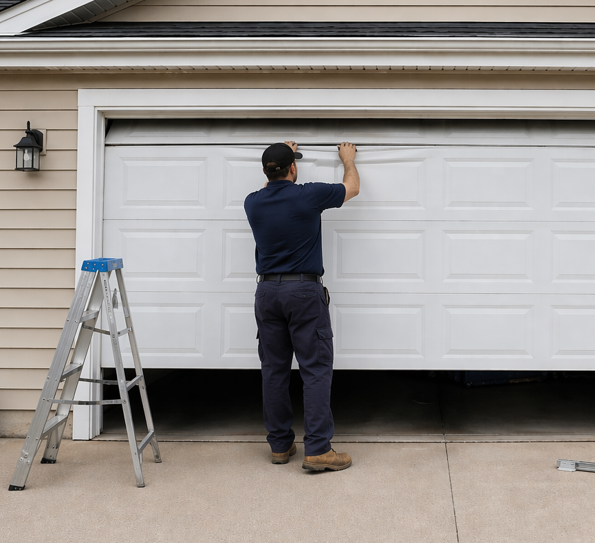 Garage door repair and safety test